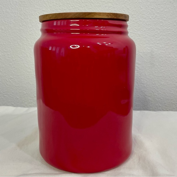 Rae Dunn Artisan Collection Holiday “Deck The Paws” Pet Canister Dog Treat Jar. - Picture 3 of 10